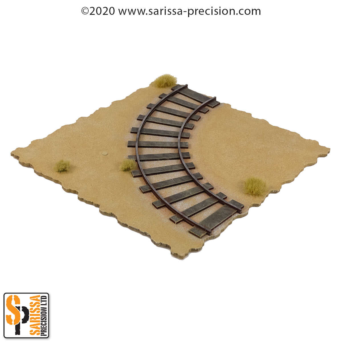 TTS compatible Railway  - 90-degree curve L200 x W200mm