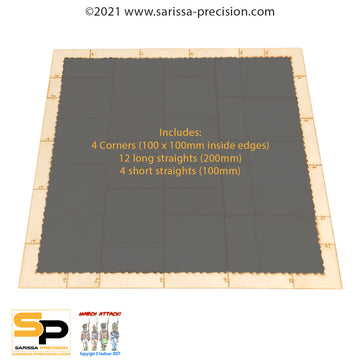 TTS Utility 900 x 900 narrow table surround (50mm wide edge)