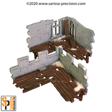 The Ruined City - 2nd & 3rd level Corner Wall with Walkway 1