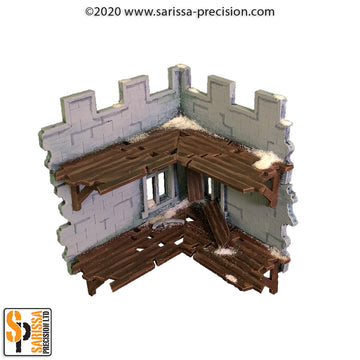 The Ruined City - 2nd & 3rd level Corner Wall with Walkway 1