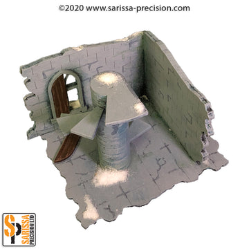 The Ruined City - High Corner Wall with Spiral staircase