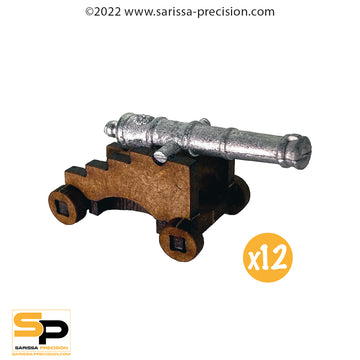 Cannon & Carriage - Style 1 (x12)