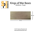 Troop Base 100x40mm 20x20