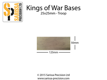 Troop Base 125x50mm 25x25