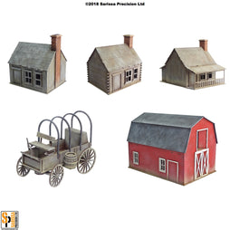 Rural Old West Scenery Set - 40mm