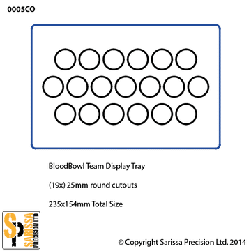 Custom BloodBowl Team Display Tray Option 3
