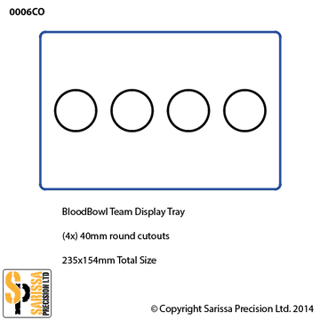 Custom BloodBowl Team Display Tray Option 4