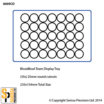 Custom BloodBowl Team Display Tray Option 7