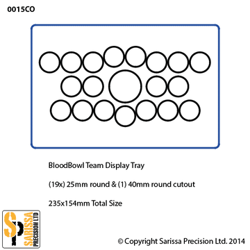 Custom BloodBowl Team Display Tray Option 11
