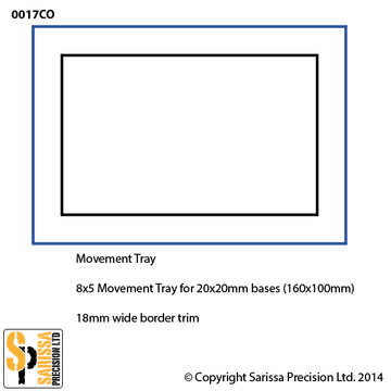 Custom Movement Tray 18mm Trim 8x5