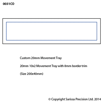Custom Tray 8mm Trim 10x2