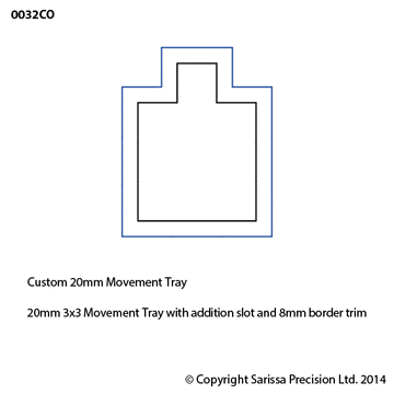 Custom Tray 8mm Trim 3x3 +1