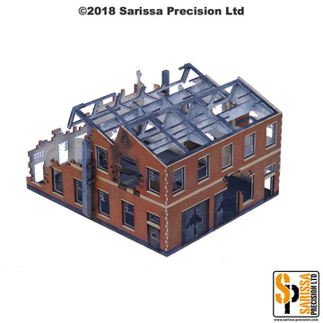 Large Destroyed Factory - 20mm