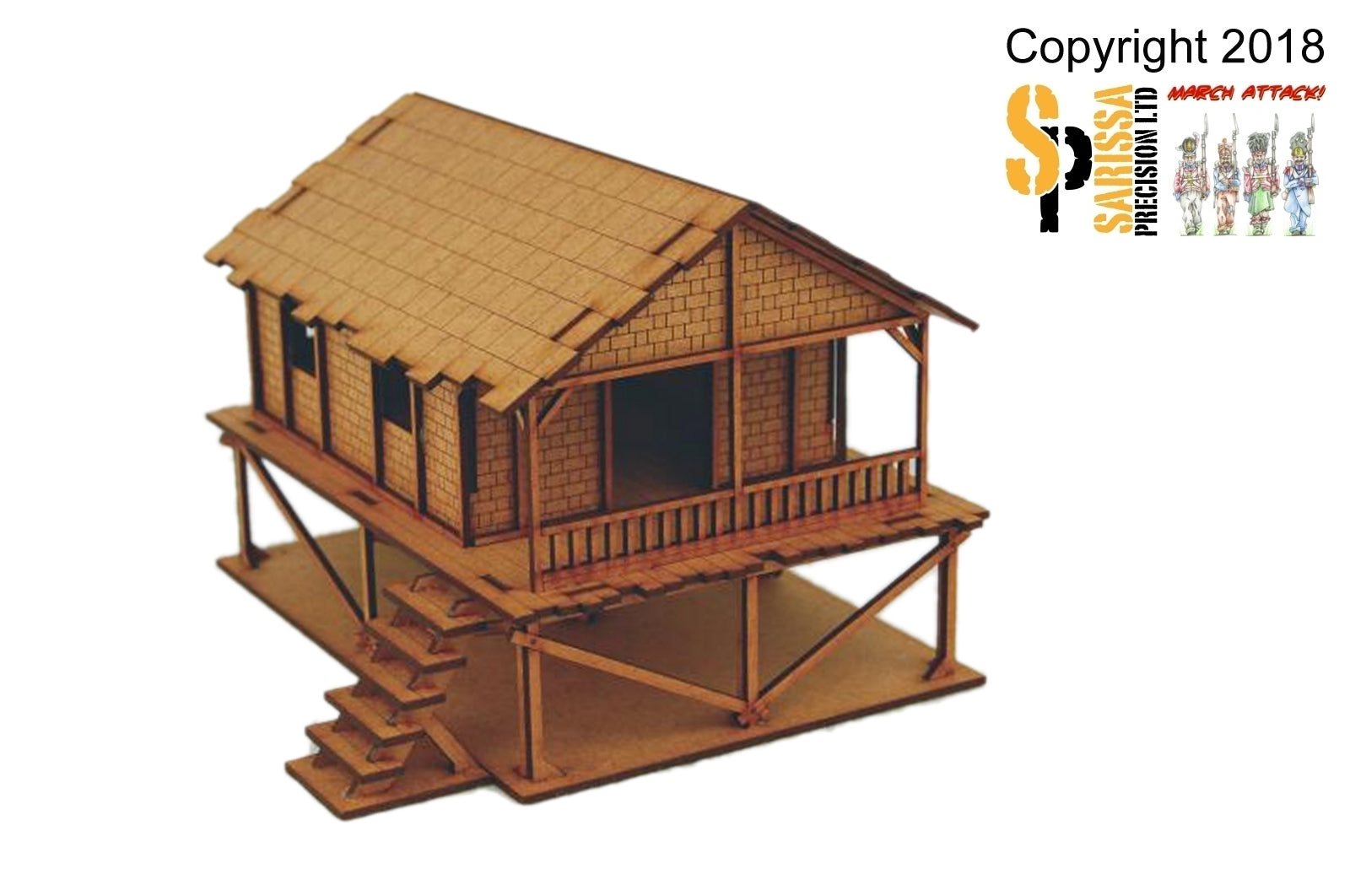 Woven Palm-Style Village House  - 20mm