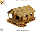 Low Woven Palm-Style Village House - 28mm