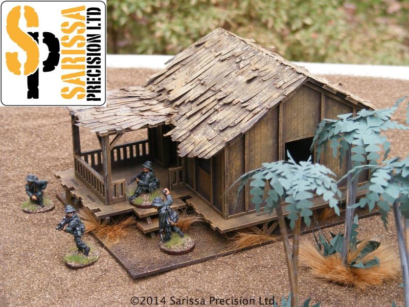 Low Planked-Style Village House - 28mm