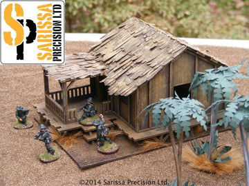Low Planked-Style Village House - 28mm
