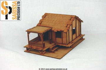 Low Planked-Style Village House - 28mm