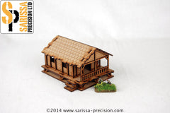 Low Woven Palm-Style Village House - 15mm