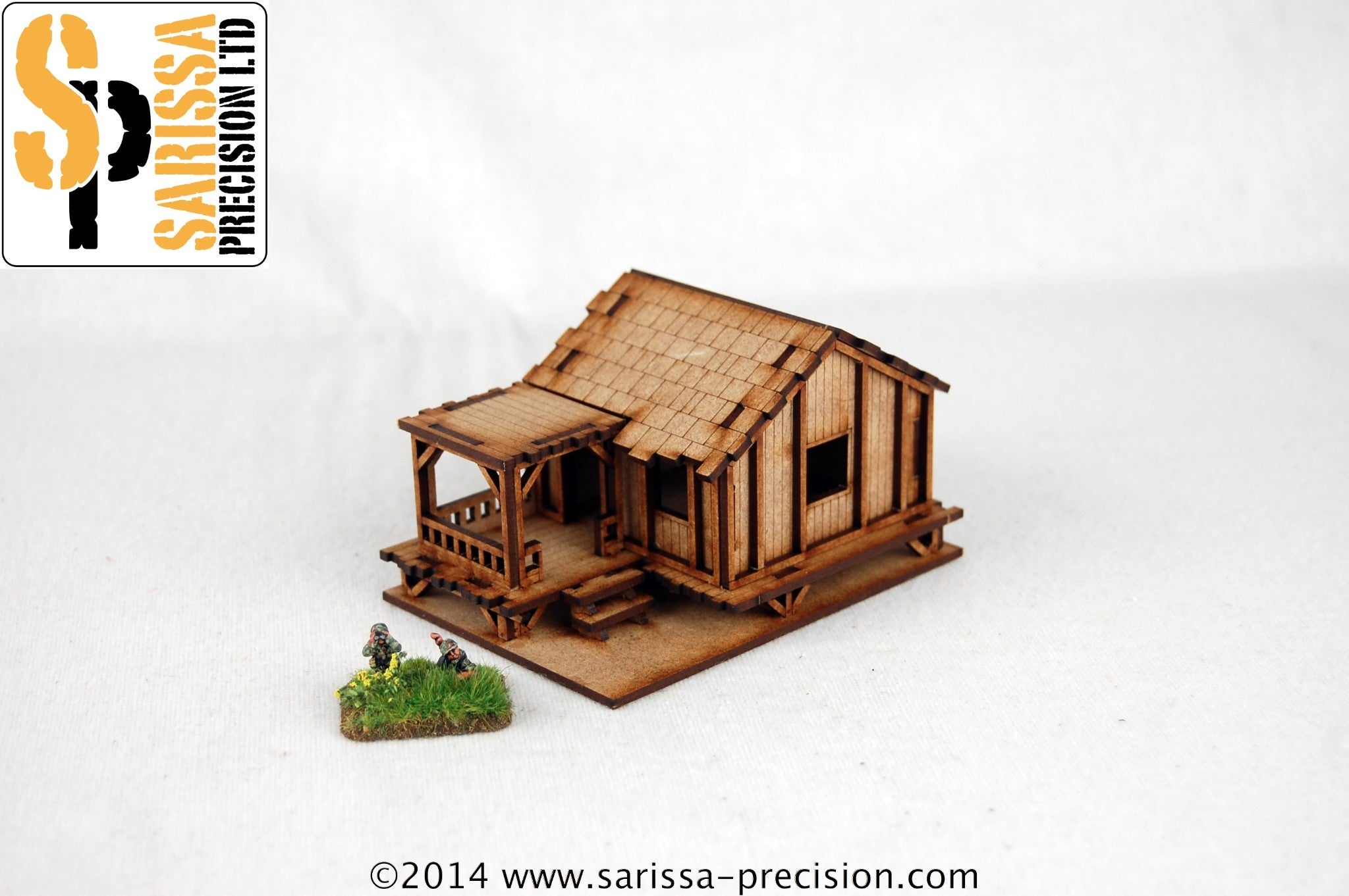 Low Planked-Style Village House - 15mm