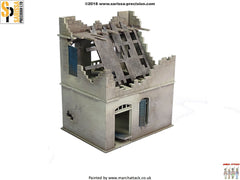 Destroyed Two-Storey House - 28mm