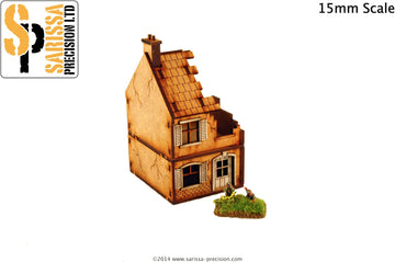 Destroyed Terrace House - 15mm