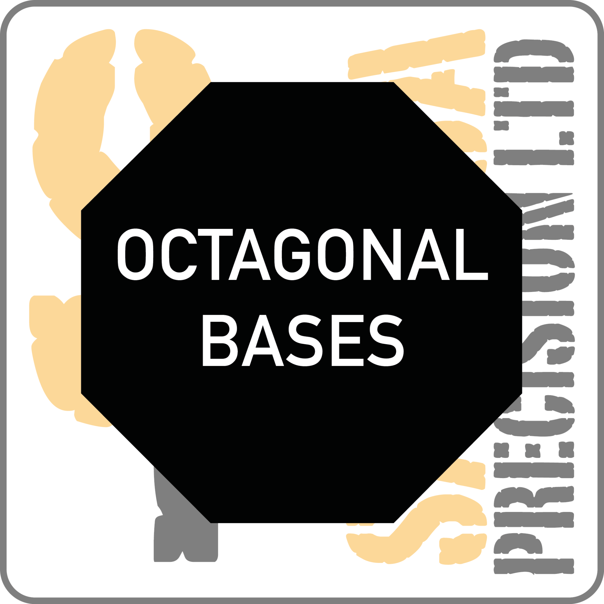 90mm Octagonal Base Pack